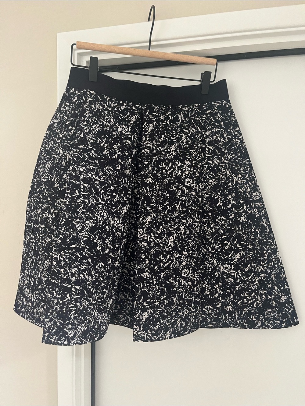 COS Black and White Printed Circle Skirt